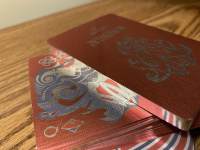 Hello Tiki v3 Red Ultra Gilded (poker deck)